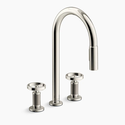 Kohler Billet® Touchless pull-down kitchen sink faucet with two-function sprayhead