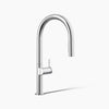 Kohler Pull-down kitchen sink faucet with two-function sprayhead