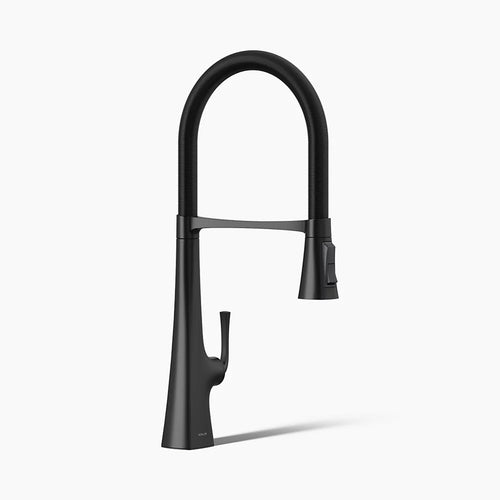 Kohler Graze® Semi-professional kitchen sink faucet with three-function sprayhead