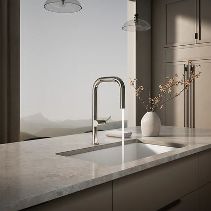 Kohler Components® Pull-down kitchen sink faucet with two-function sprayhead