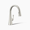 Kohler Graze® Pull-down kitchen sink faucet with three-function sprayhead