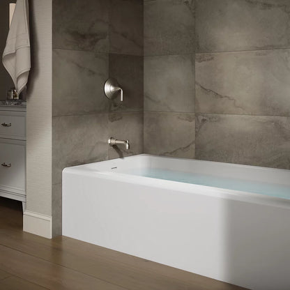 Kohler Avec 72" x 36" alcove bath, left drain