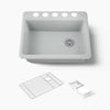 Kohler Riverby® 27" undermount single-bowl workstation kitchen sink