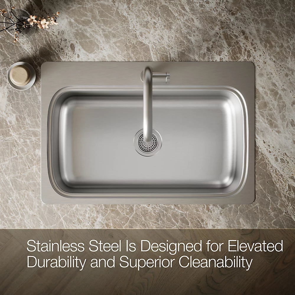 Kohler Verse Top-Mount Single-bowl 33-Inch Drop-In Kitchen Sink