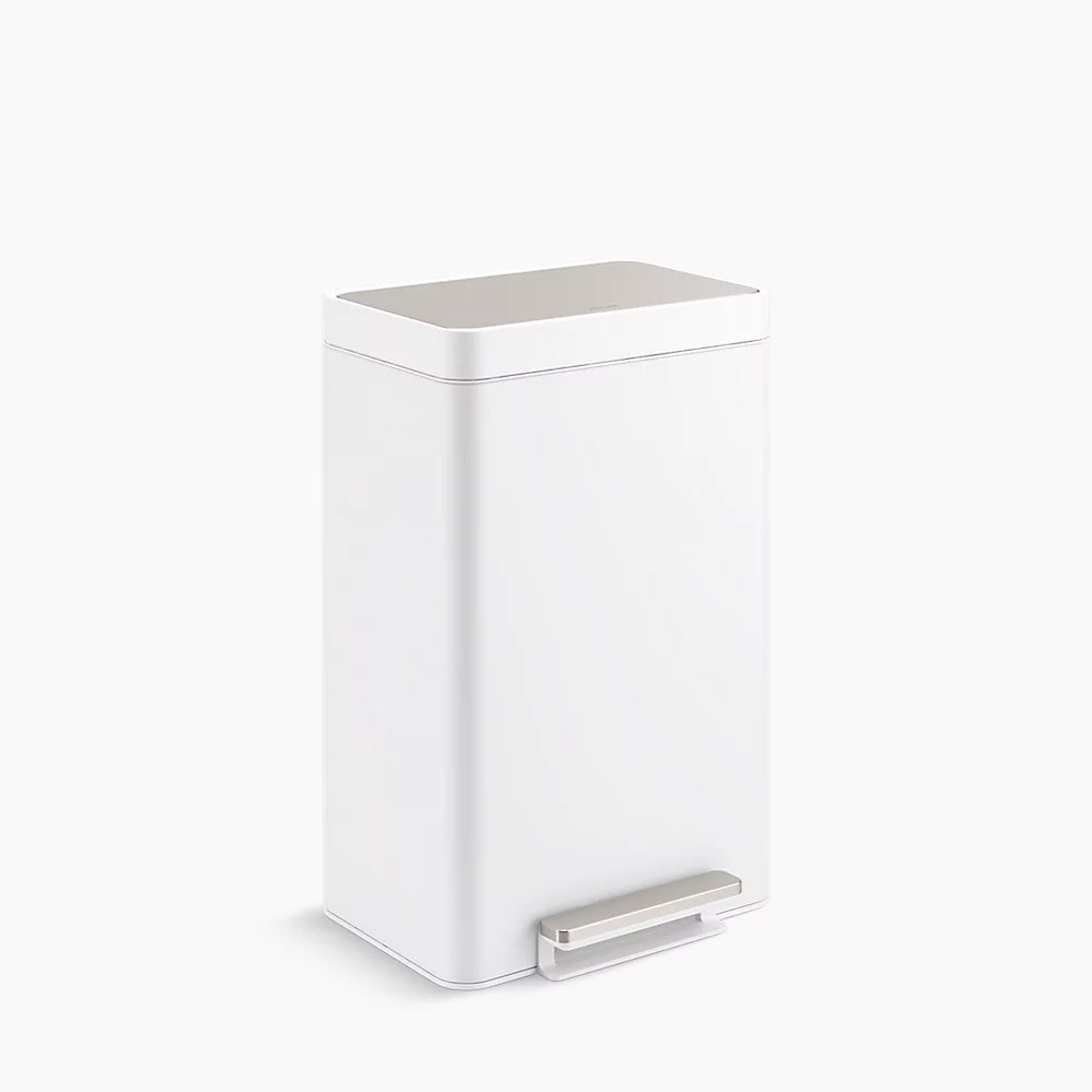 Kohler 13-gallon stainless steel step trash can