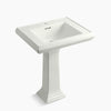 Kohler 27-1/4" rectangular pedestal bathroom sink