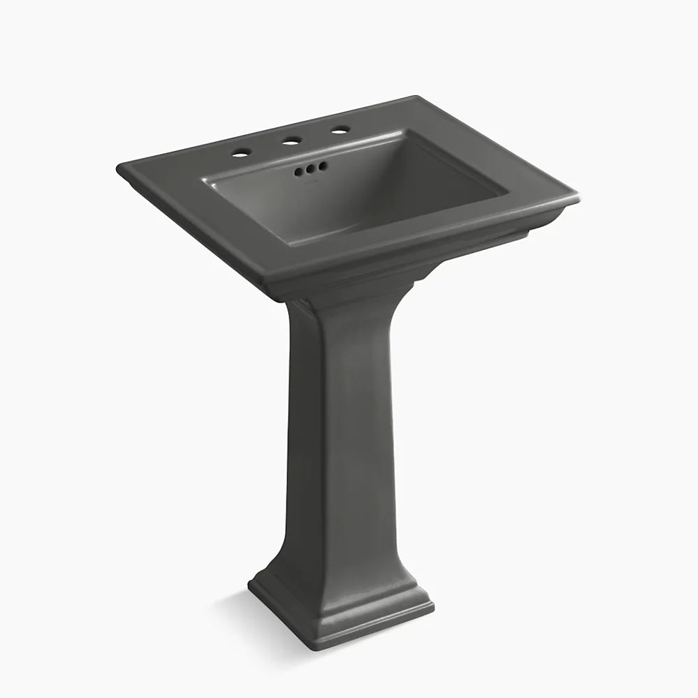 Kohler 25" rectangular pedestal bathroom sink