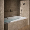 Mariposa® 72" x 36" alcove whirlpool bath with Bask® heated surface, right drain