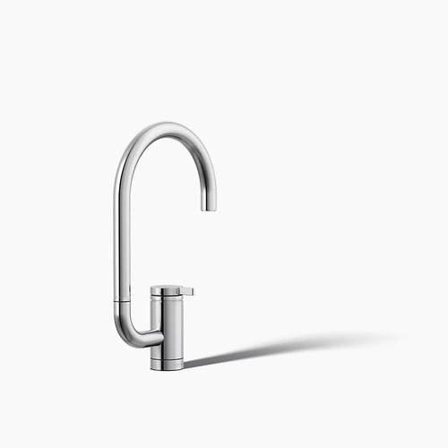 Kohler Single-handle bar sink faucet with two-function extended-reach spout