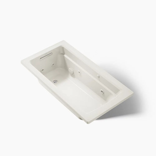 Kohler Archer Whirlpool Bath and Bask Heated Surface 60 x 32-Inch Drop-In Bathtub