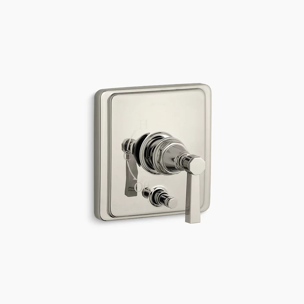 Kohler Rite-Temp® valve trim with push-button diverter and lever handle