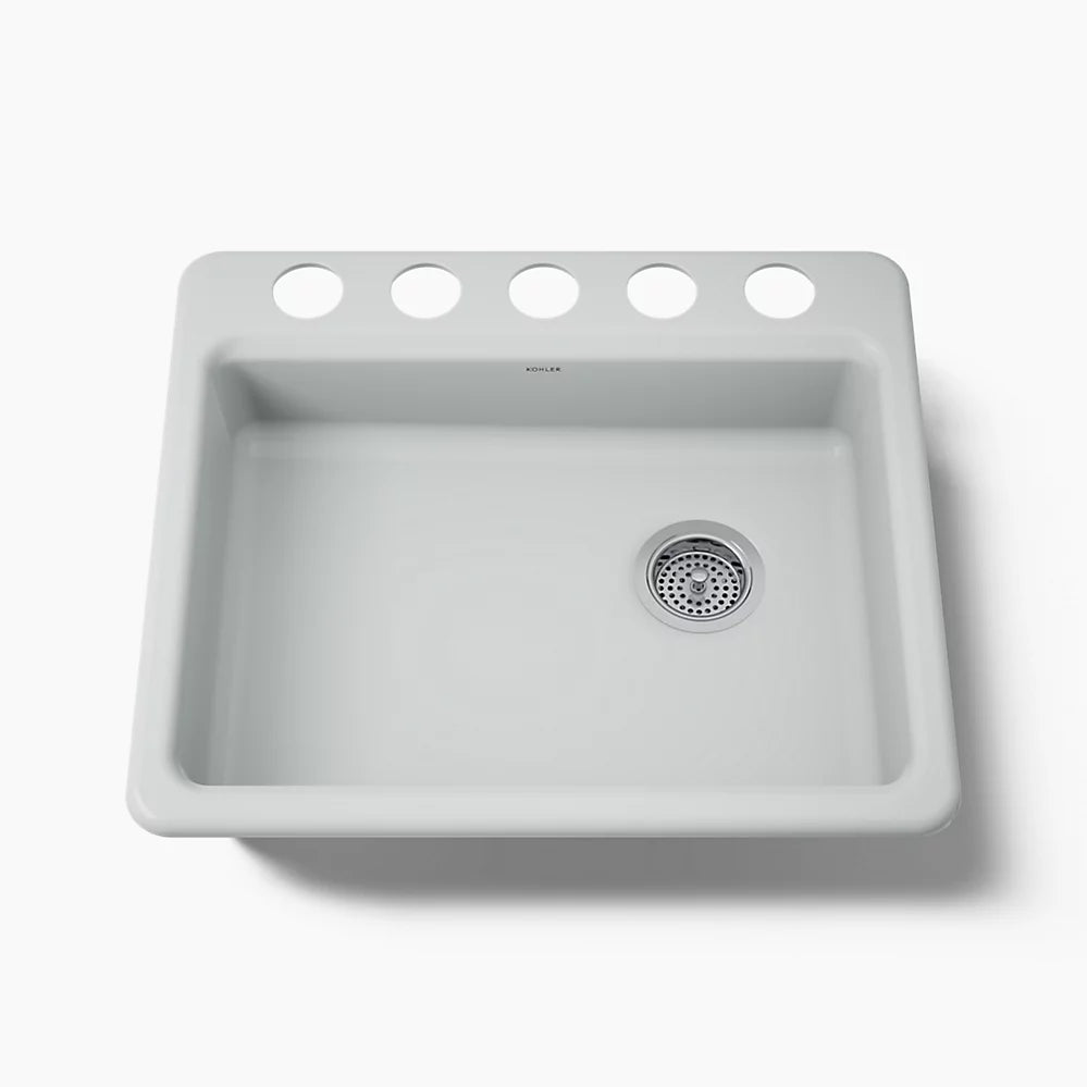 Kohler Riverby® 25" undermount single-bowl kitchen sink