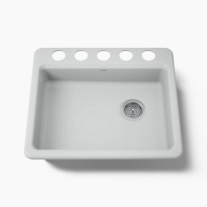 Kohler Riverby® 25" undermount single-bowl kitchen sink