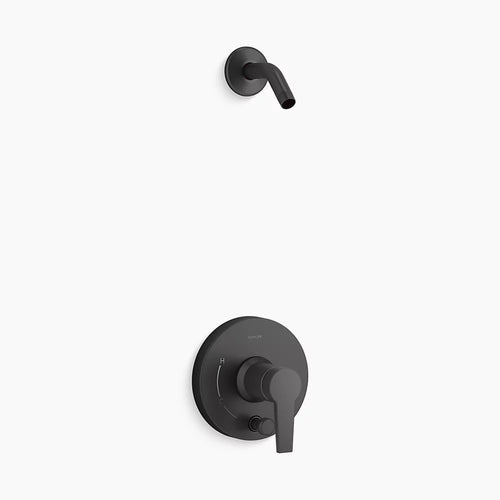 Kohler Rite-Temp® shower trim kit with push-button diverter, less showerhead