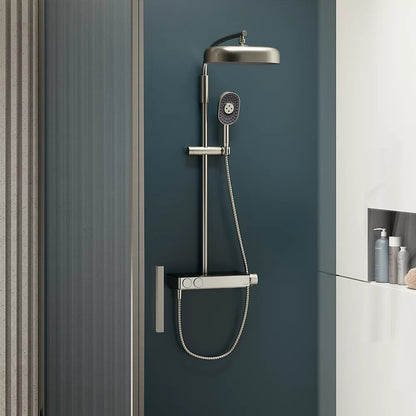 Kohler Two-way exposed thermostatic valve with shower column for rainhead and handshower