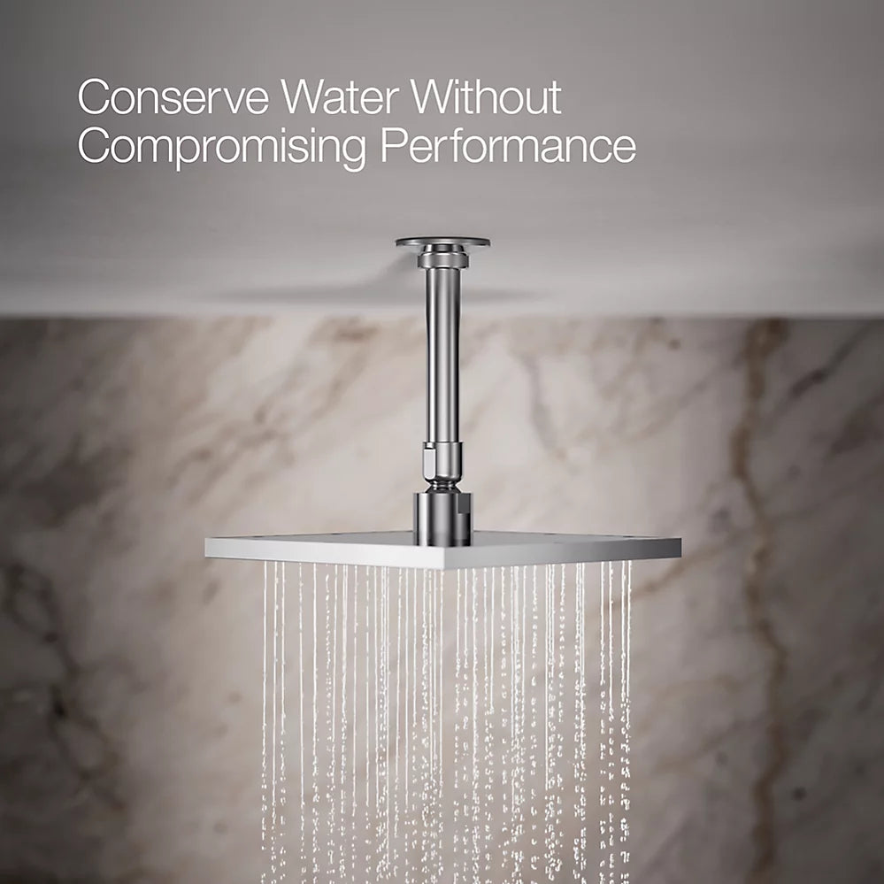 Kohler Square 8" single-function rainhead, 1.75 gpm