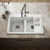 Kohler Riverby® 33" top-mount double-bowl workstation kitchen sink