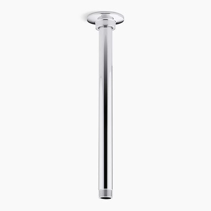 Kohler 12" ceiling-mount single-function rainhead arm and flange