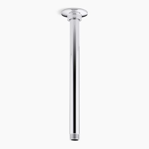 Kohler 12" ceiling-mount single-function rainhead arm and flange