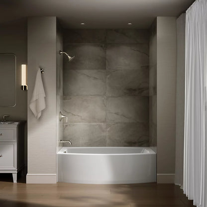Kohler Expanse Alcove bath, left drain
