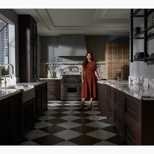 Kohler Touchless pull-down kitchen sink faucet with two-function sprayhead