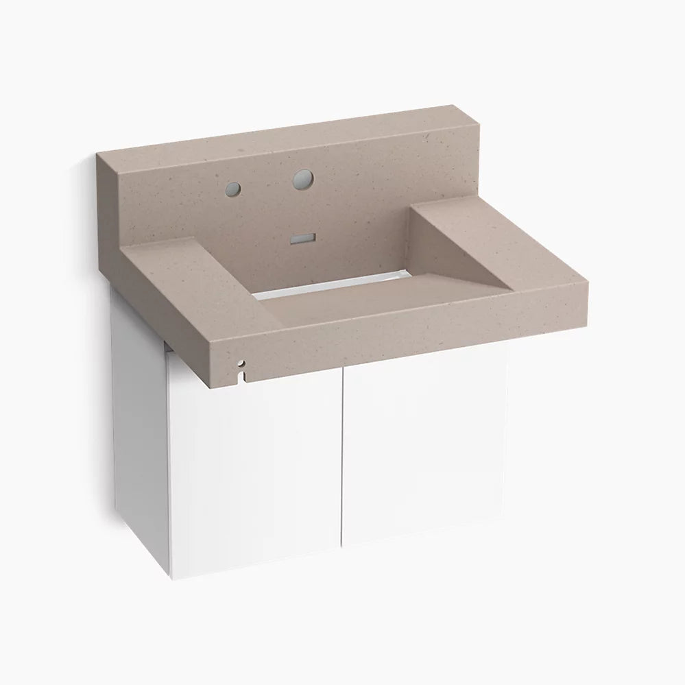 Kohler 30" wall-mount lavatory system with backsplash