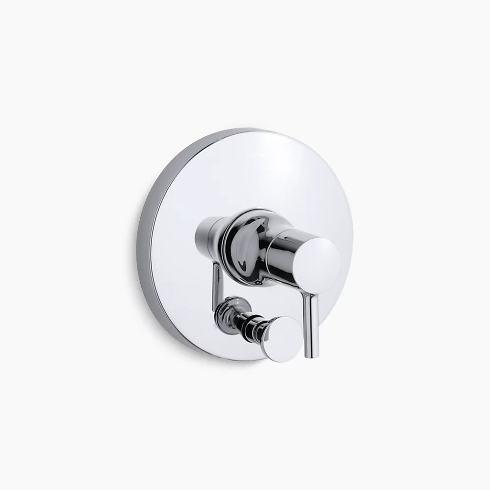 Kohler Rite-Temp® valve trim with push-button diverter