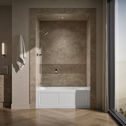 Kohler Devonshire Alcove bath, left drain