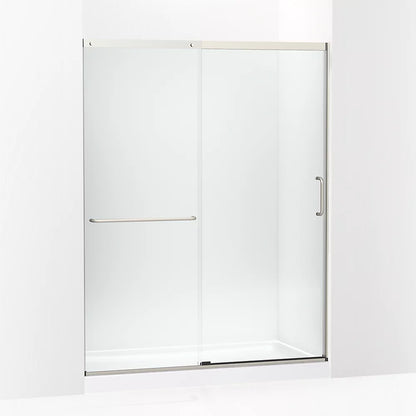 Kohler Tall 75-1/2" H sliding shower door with 5/16"-thick glass