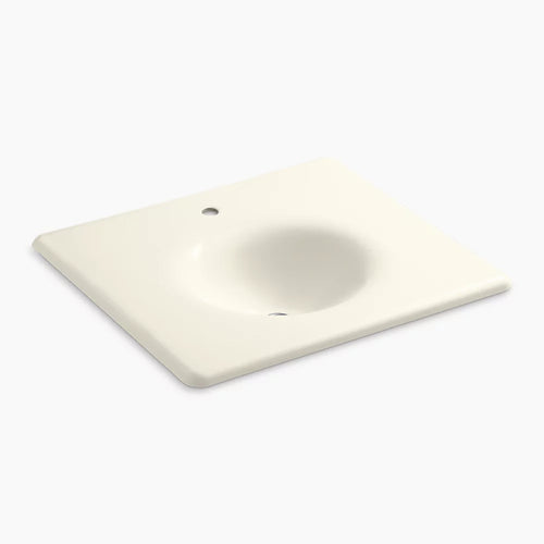 Kohler 25" Enameled cast iron vanity top with integrated round sink