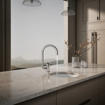 Kohler Single-handle bar sink faucet with two-function extended-reach spout