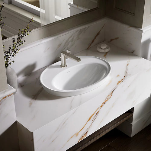 Kohler 22-1/4" oval drop-in bathroom sink