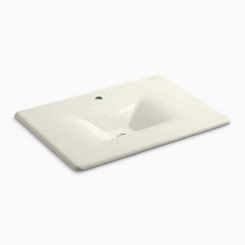 Kohler 31" Enameled cast iron vanity top with integrated rectangular sink