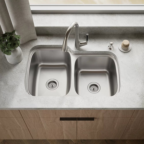 Kohler All-In-One 33" top-/undermount double-bowl kitchen sink