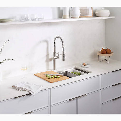 Kohler 33" top-/undermount single-bowl workstation kitchen sink