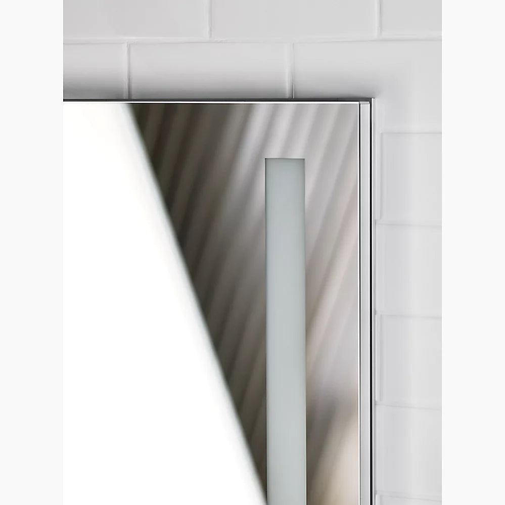 Kohler 34" x 30" two-door lighted medicine cabinet, left-hinged