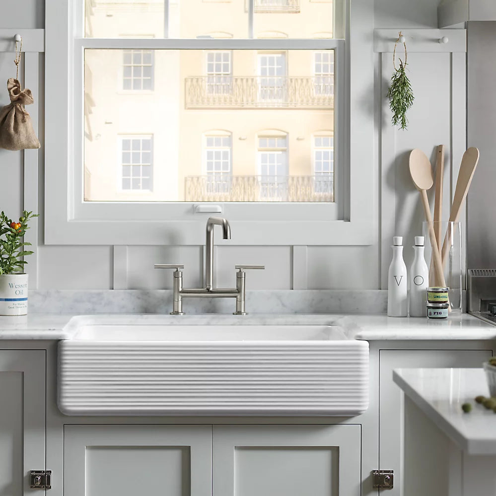Kohler 35-11/16" undermount single-bowl farmhouse kitchen sink
