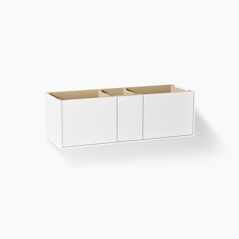 Kohler Jute Cabinet 60-Inch Wall-Hung Double-Sink Bathroom Vanity