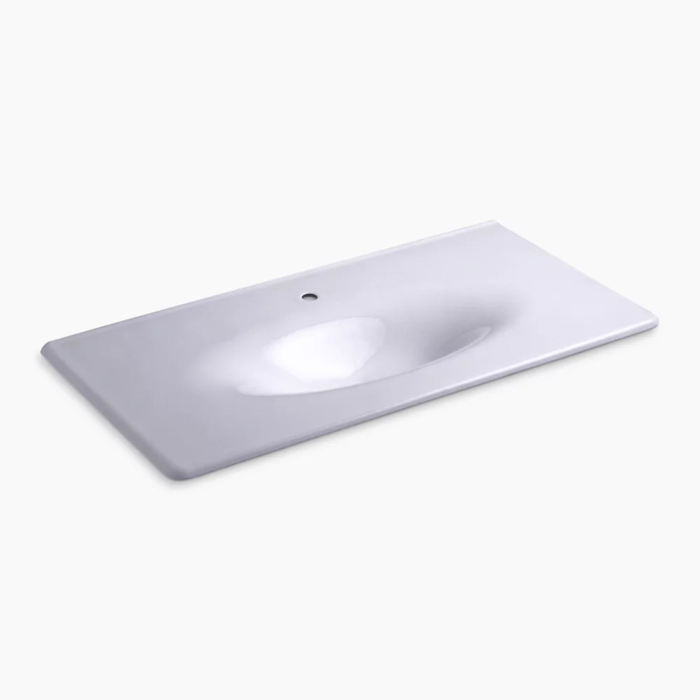 Kohler 43" Enameled cast iron vanity top with integrated oval sink