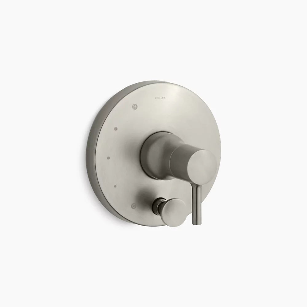 Kohler Rite-Temp® valve trim with push-button diverter