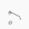 Kohler Wall-mount touchless faucet trim with Insight™ technology and 8-1/4" 35-degree spout, requires valve
