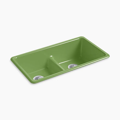 Kohler Smart Divide® 33" top-/undermount double-bowl kitchen sink
