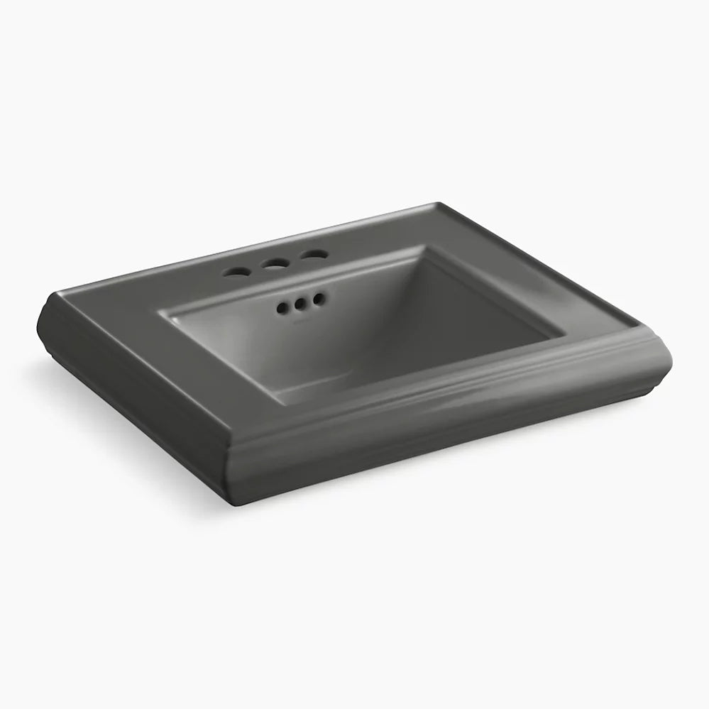 Kohler Pedestal/console table bathroom sink basin with 4" centerset faucet holes
