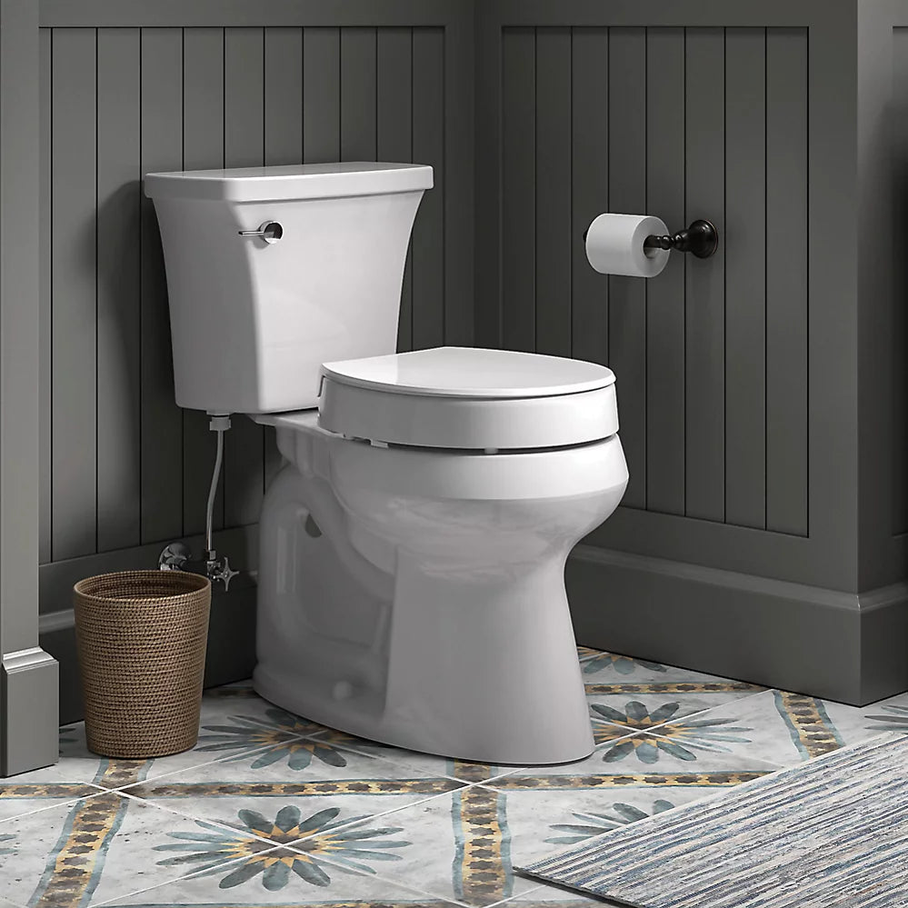 Kohler Elevated Quiet-Close™ round-front toilet seat