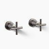 Kohler Deck- or wall-mount bath faucet handle trim with cross design