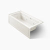 Kohler Archer 66" x 32" alcove Heated BubbleMassage air bath and whirlpool, left drain