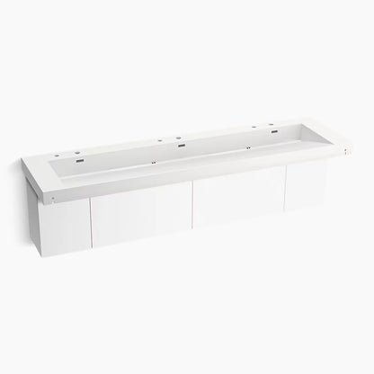 Kohler 90" wall-mount trough lavatory system