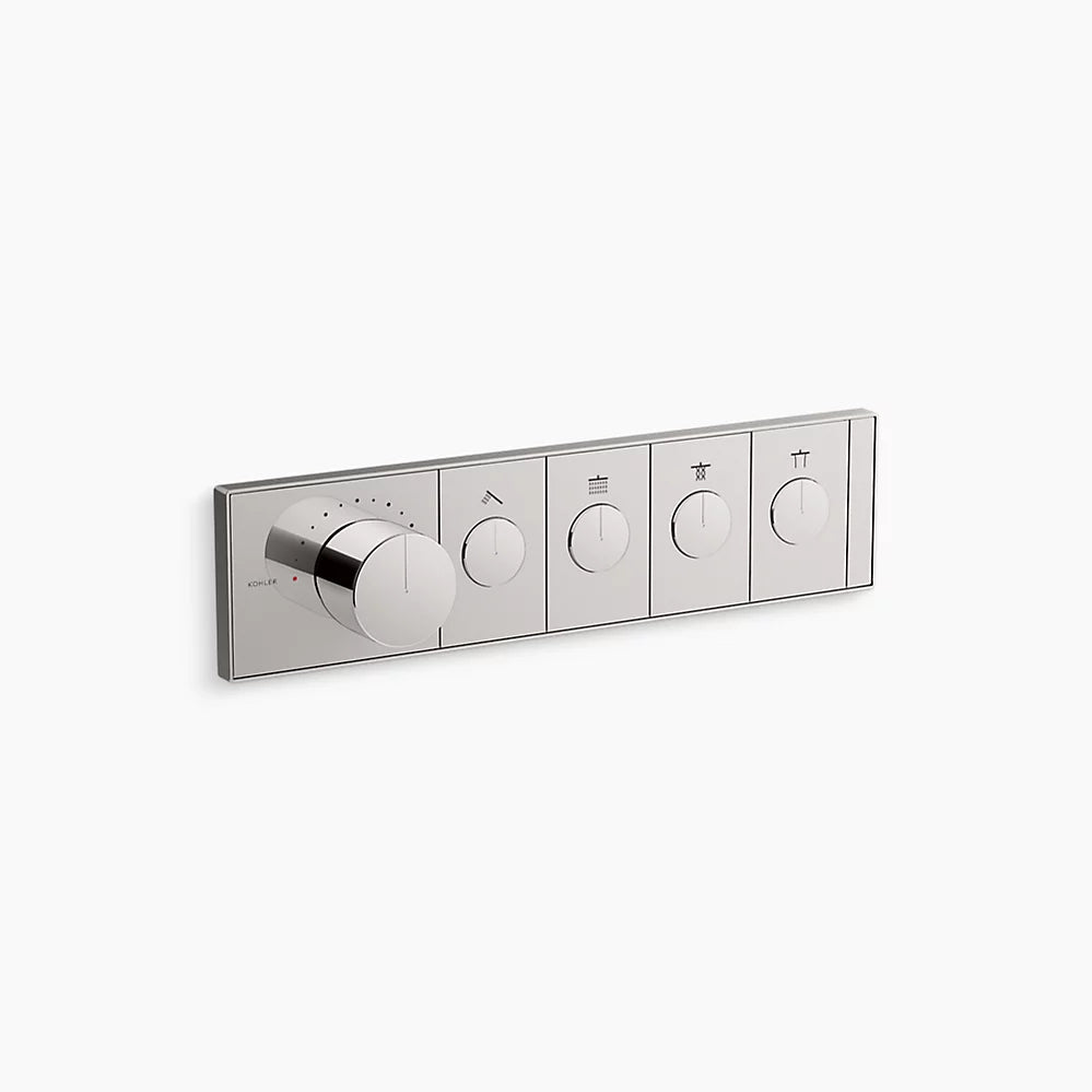 Kohler Four-outlet recessed mechanical thermostatic valve control