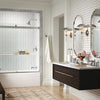 Kohler 61-9/16" H sliding bath door with 3/8"-thick glass