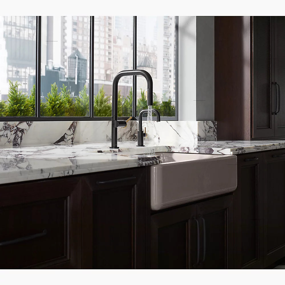 Kohler Touchless pull-down kitchen sink faucet with two-function sprayhead